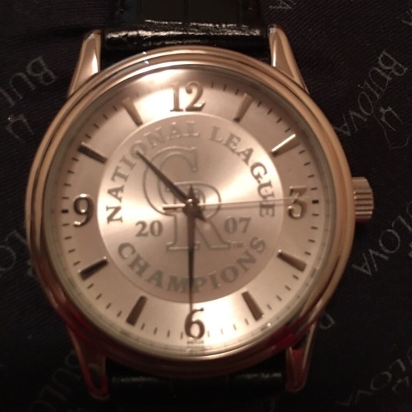 LIMITED EDITION COLORADO ROCKIES BULOVA WATCH - Picture 2 of 4